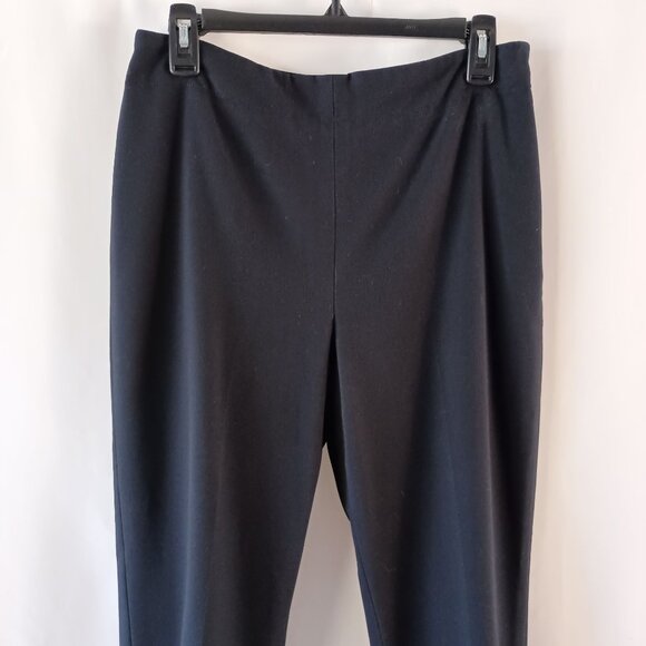 Talbots Hollywood Pants Black Side Zip Size 10P Petite Flat Front Excellent - Picture 7 of 7